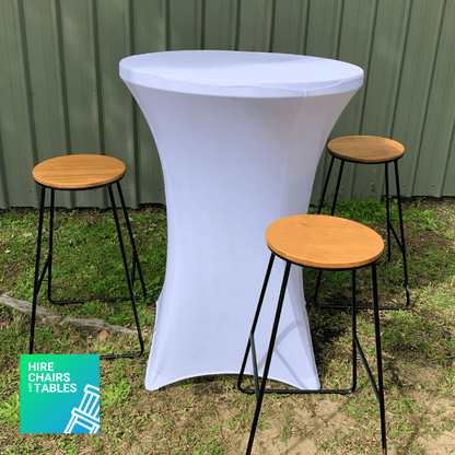 white dry cover with three chairs
